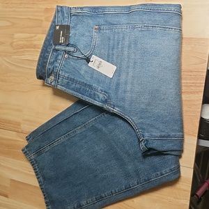 EXPRESS Relaxed Straight High-Rise Jeans Size 14 Long